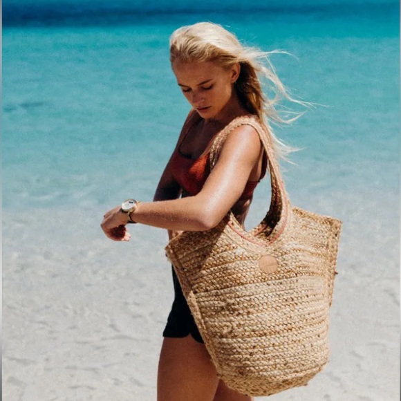 Rip Curl Hacienda Jute Boho Tote bag NWT! - Picture 2 of 5
